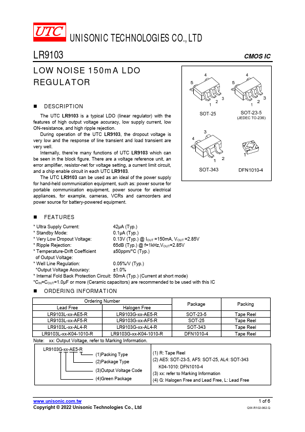 <?=LR9103?> डेटा पत्रक पीडीएफ