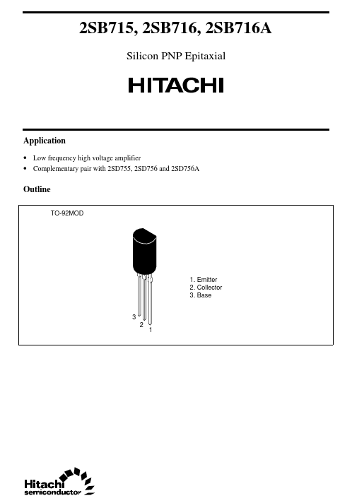 2SB716A Hitachi Semiconductor