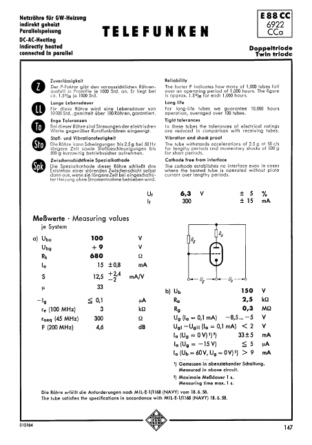 E88CC TELEFUNKEN