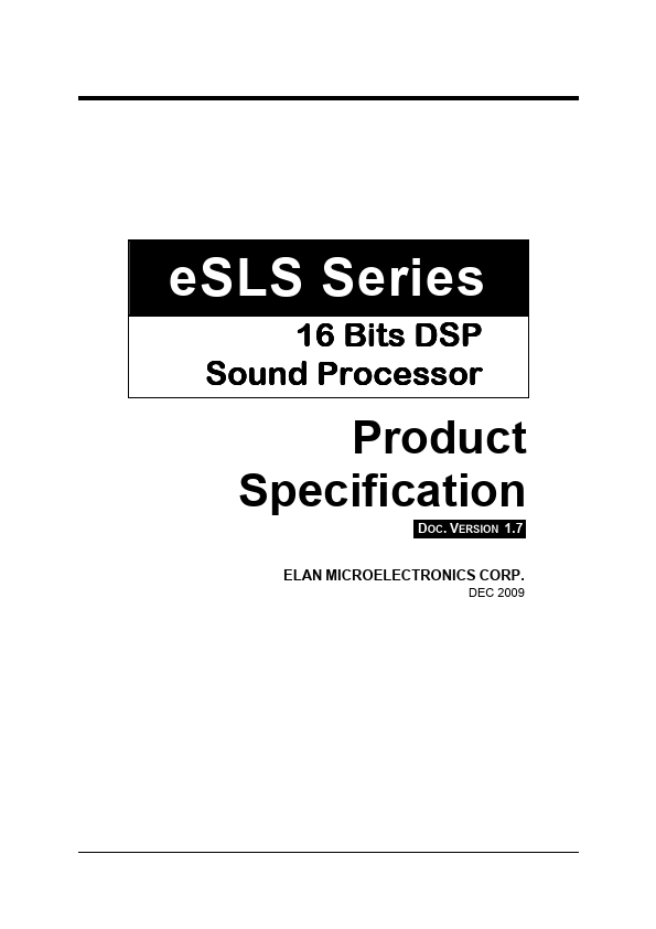 eSL128SA ELAN Microelectronics