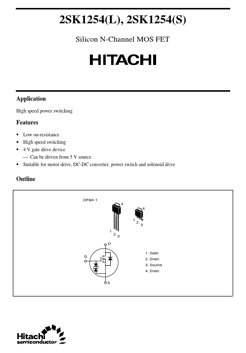 2SK1254L Hitachi Semiconductor