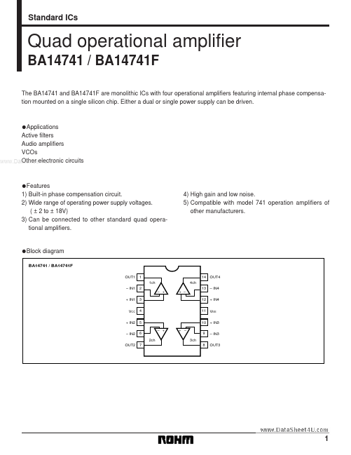 <?=BA14741?> डेटा पत्रक पीडीएफ