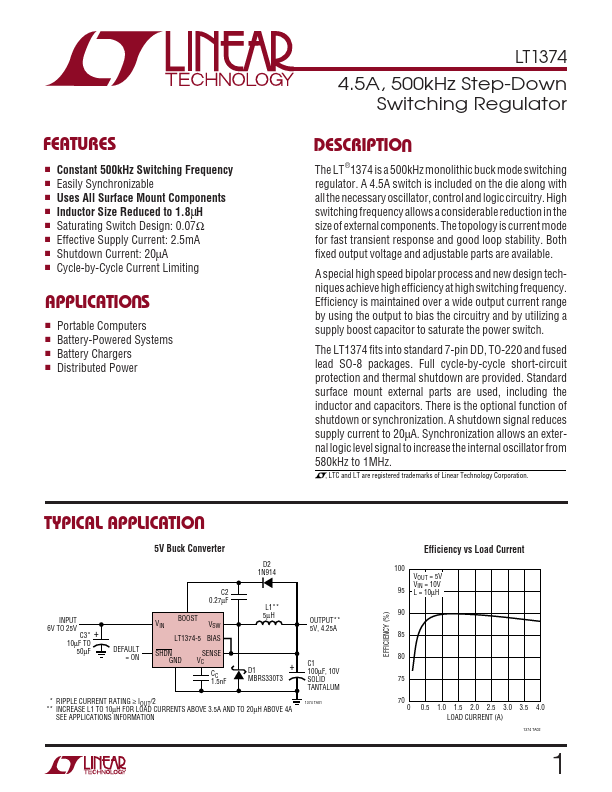 LT1374 Linear Technology