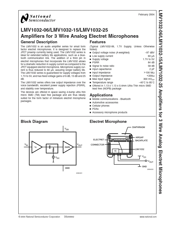 LMV1032-25 National Semiconductor