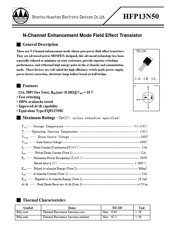 HFP13N50