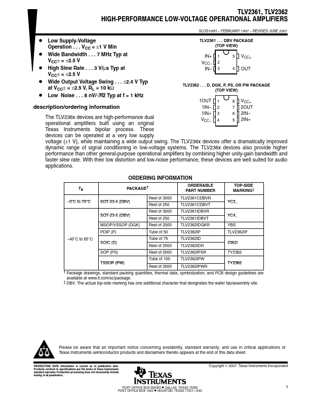 TLV2362IP