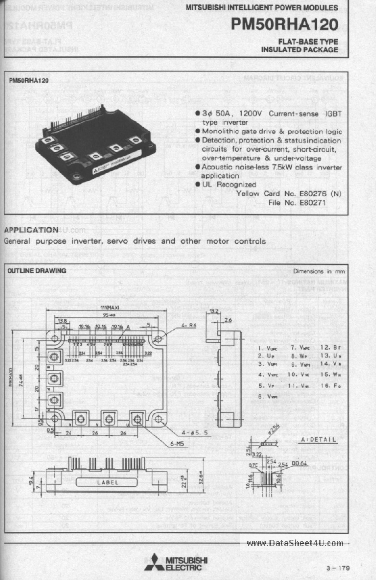 PM50RHA120 - Mitsubishi Electric Semiconductor