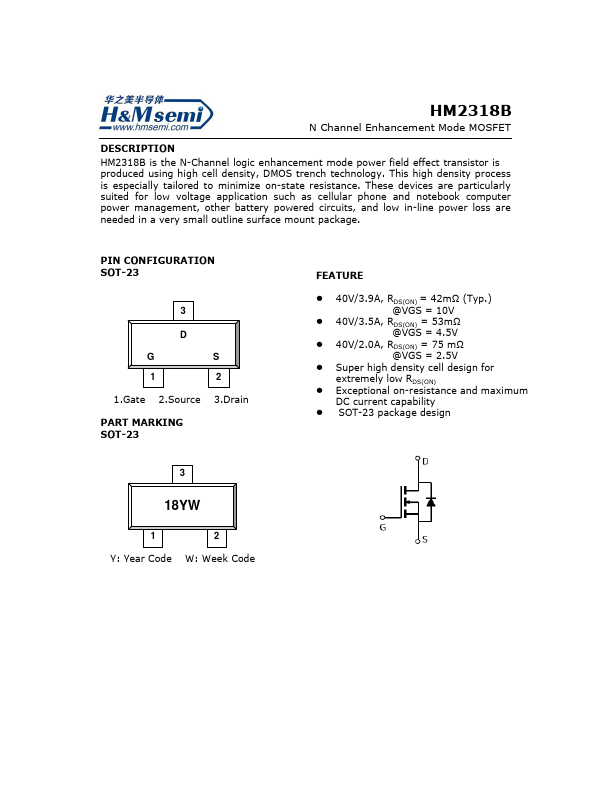 HM2318B H&M Semiconductor