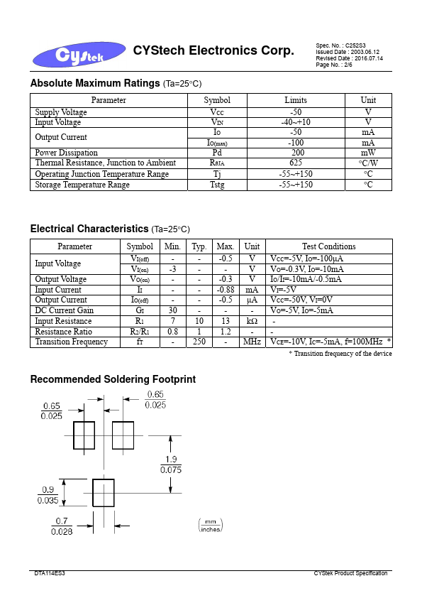 DTA114ES3