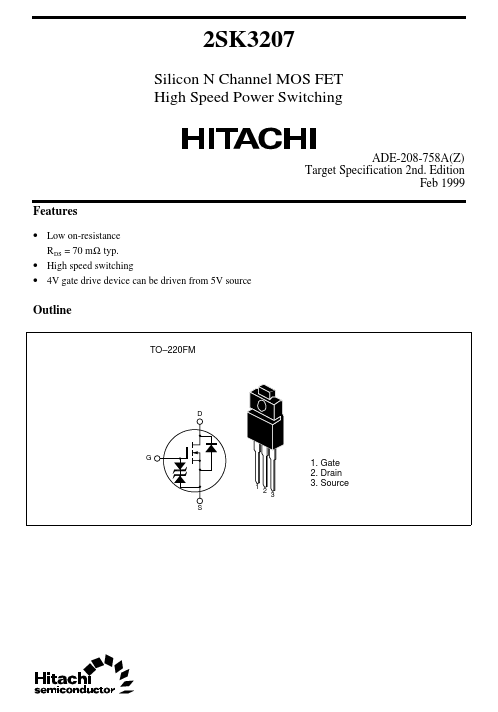 2SK3207 Hitachi Semiconductor