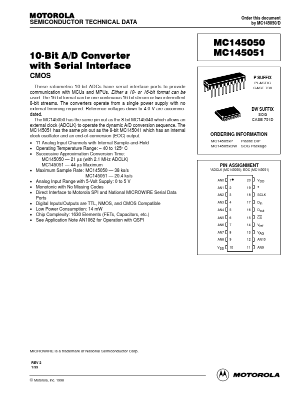 MC145050 Motorola