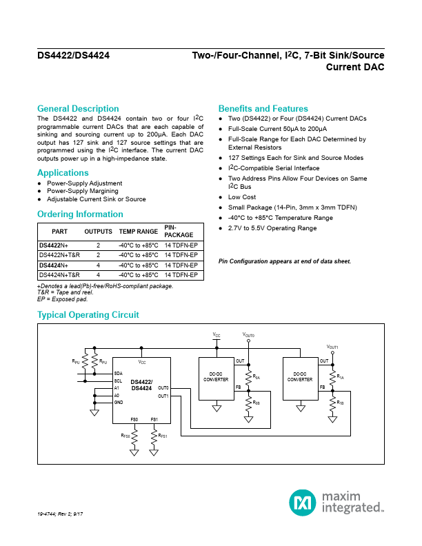 DS4424 Maxim Integrated Products