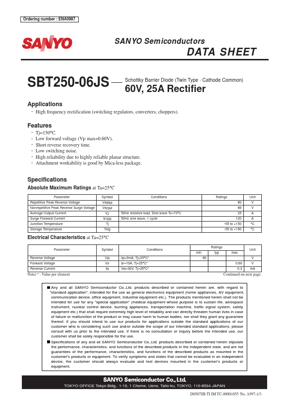 <?=SBT250-06JS?> डेटा पत्रक पीडीएफ