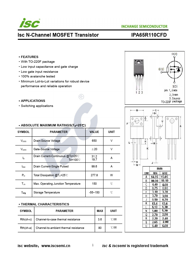 IPA65R110CFD