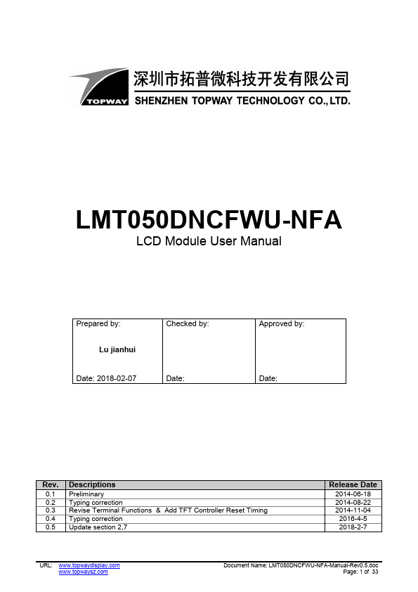 LMT050DNCFWU-NFA