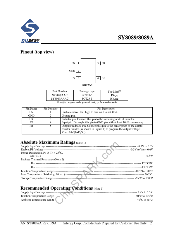 SY8089A