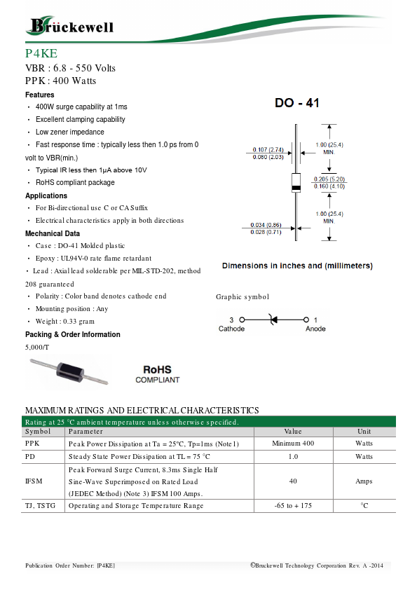 P4KE91A Bruckewell