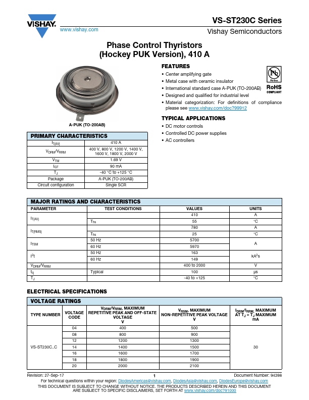 VS-ST230C14C Vishay