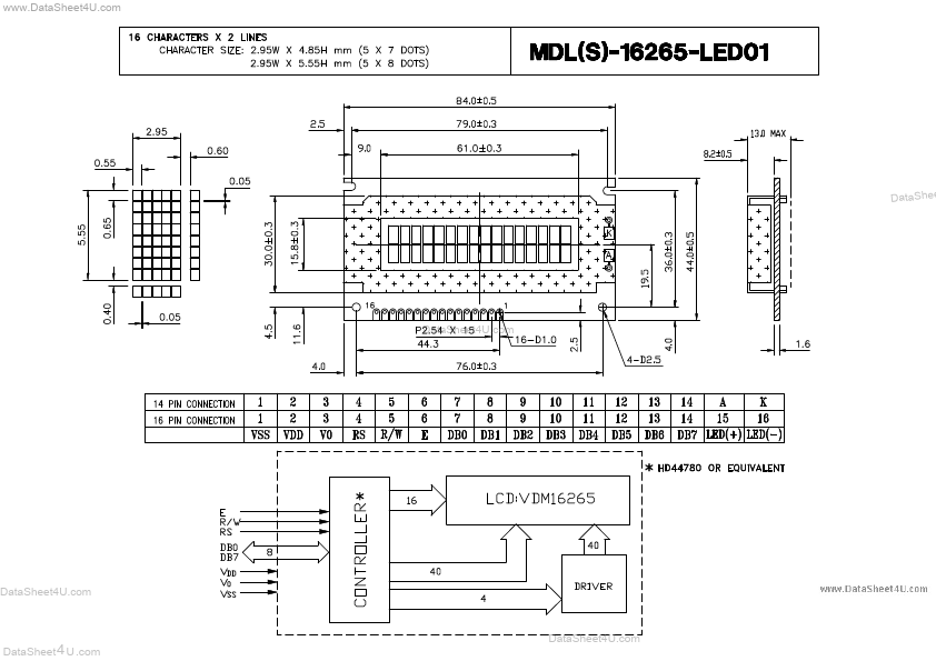 <?=MDLS-16265-LED01?> डेटा पत्रक पीडीएफ