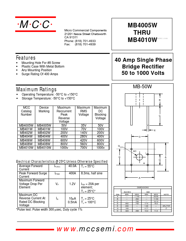 MB408W