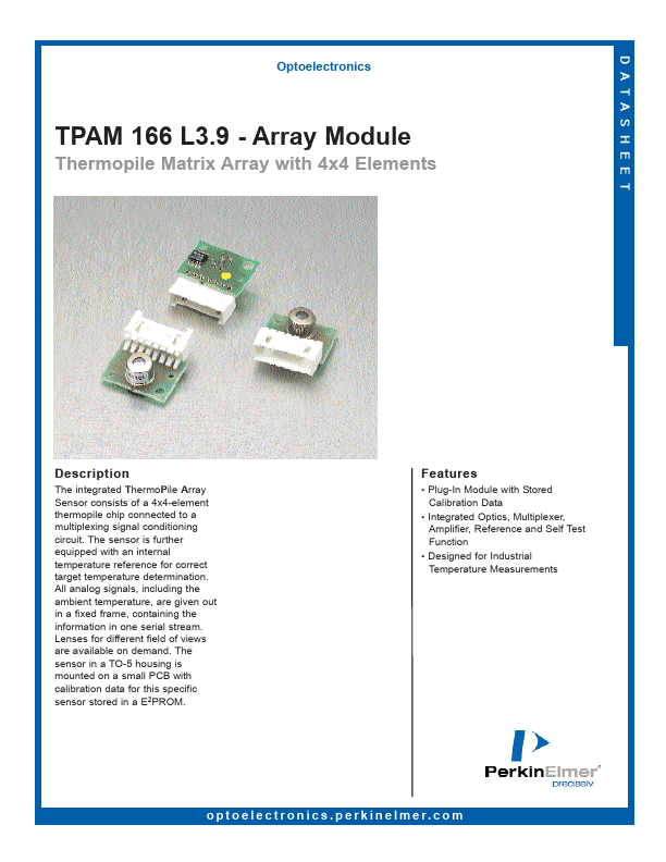 TPAM166L3.9 PerkinElmer Optoelectronics