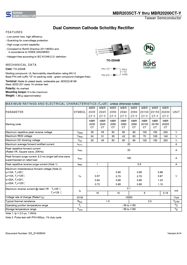 MBR2090CT-Y