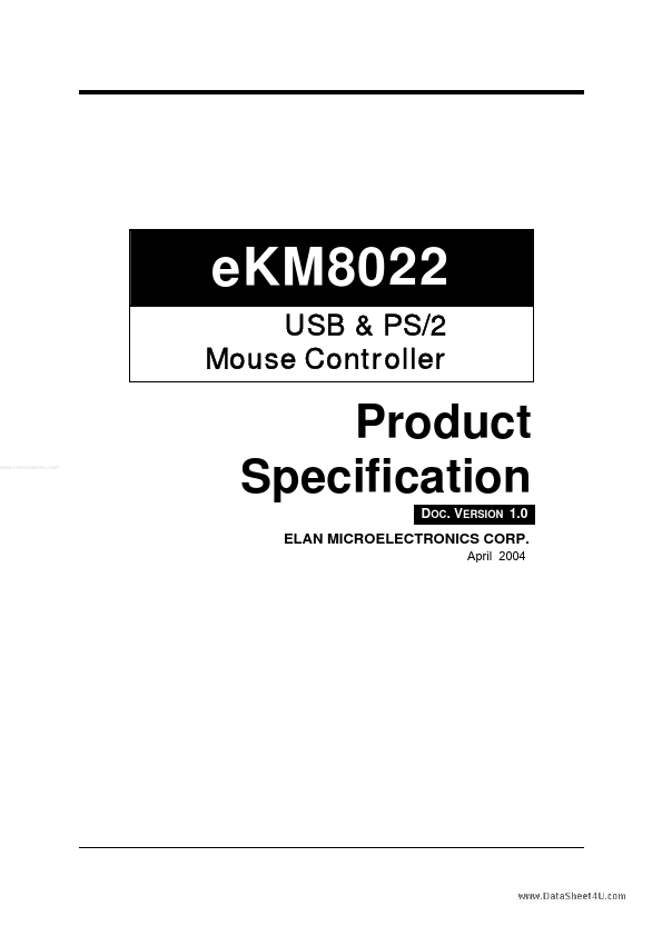 EKM8022 ELAN Microelectronics