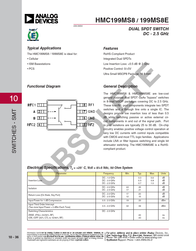 HMC199MS8E