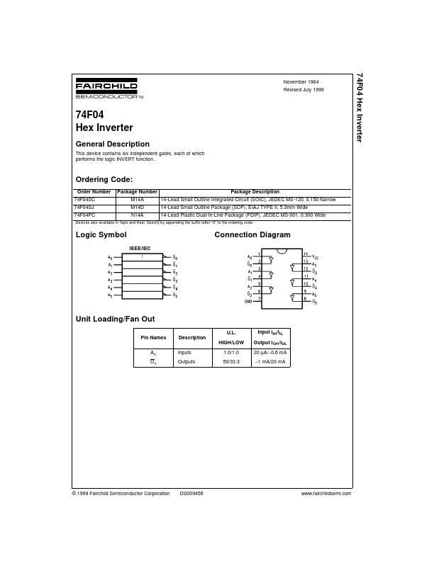 74F04 Fairchild Semiconductor