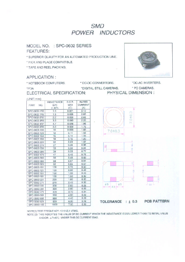 SPC-0602 Micro Electronics