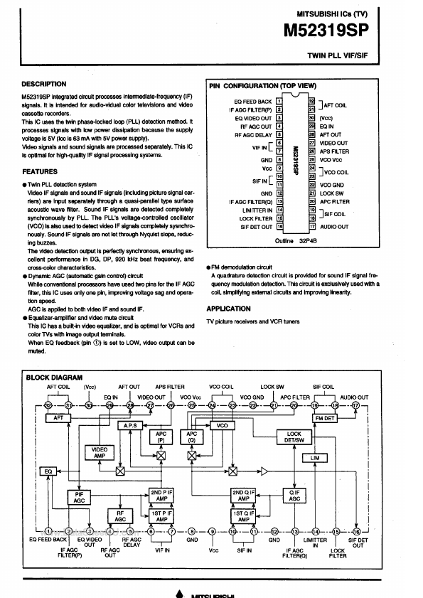 M52319SP Mitsubishi Electric