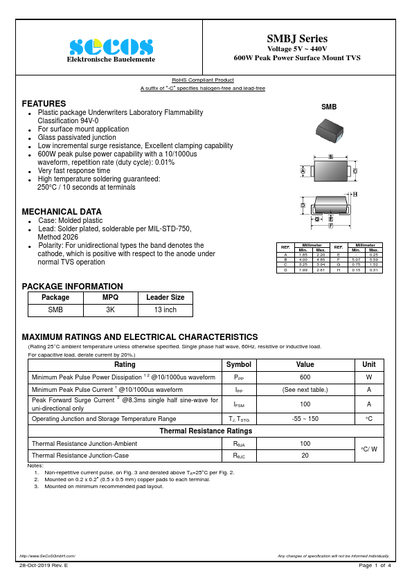 SMBJ85C