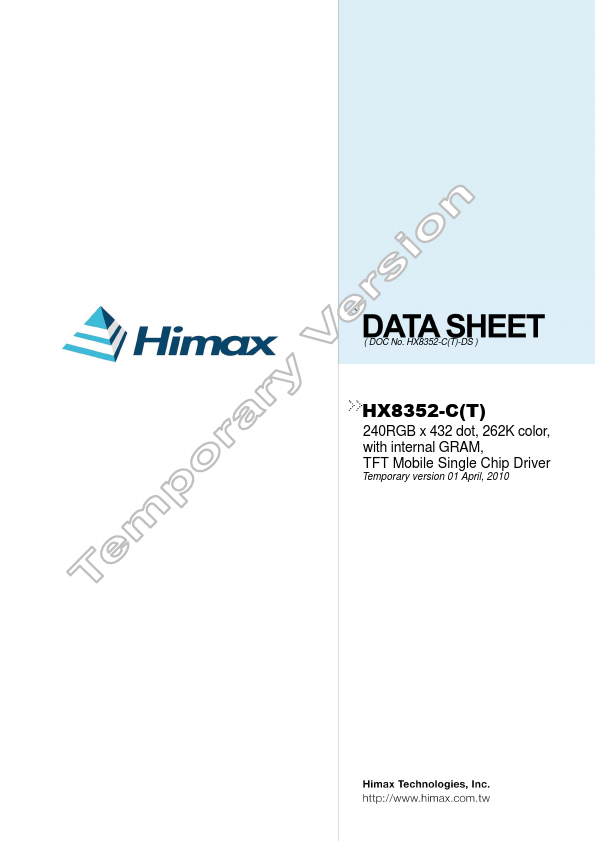 <?=HX8352-C?> डेटा पत्रक पीडीएफ