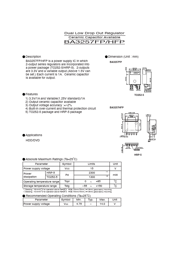 BA3257FPHFP Rohm