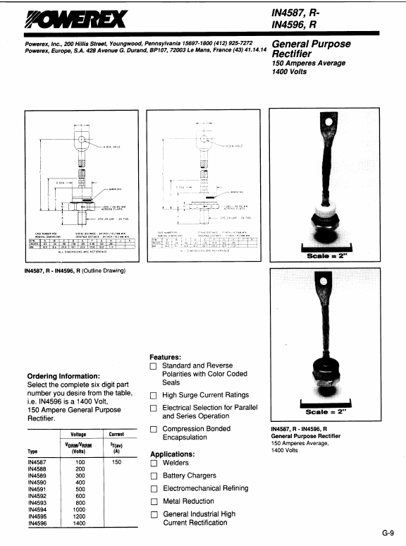 IN4593R Powerex Power Semiconductors