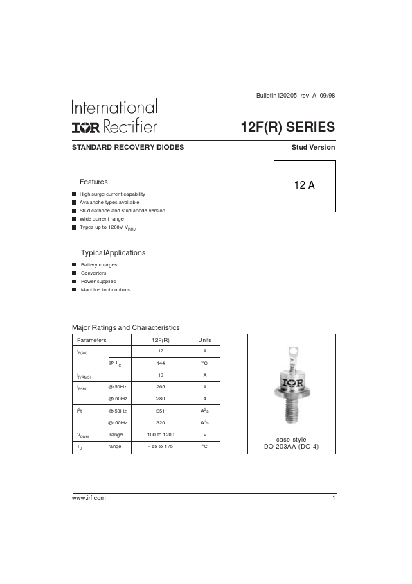 12F100M International Rectifier