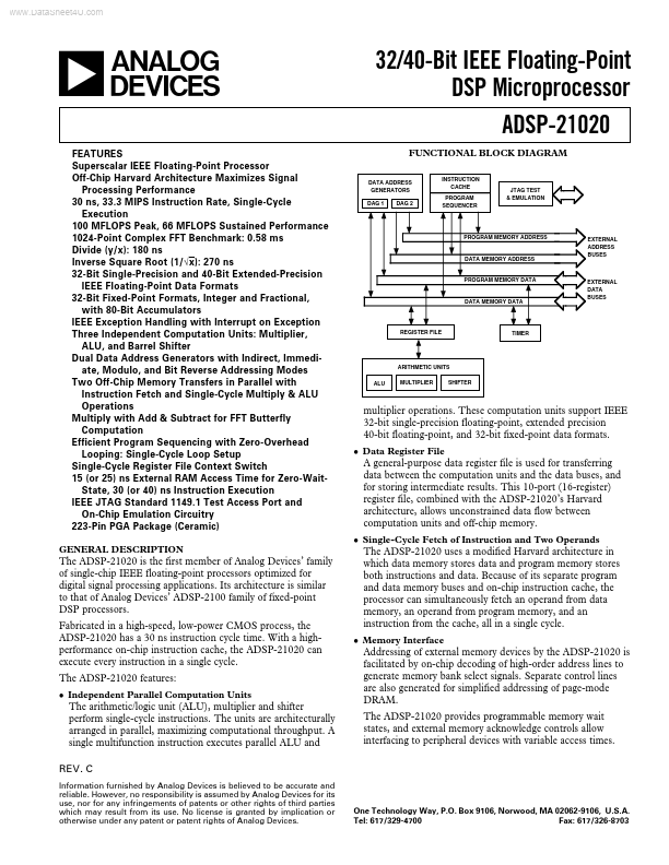 ADSP-21020 Analog Devices