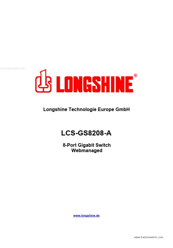 <?=LCS-GS8208-A?> डेटा पत्रक पीडीएफ