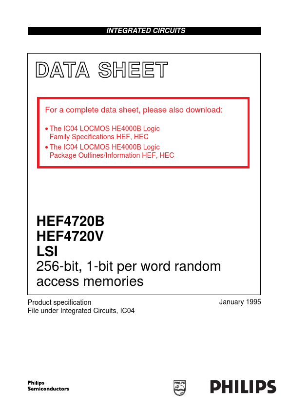 <?=HEF4720B?> डेटा पत्रक पीडीएफ
