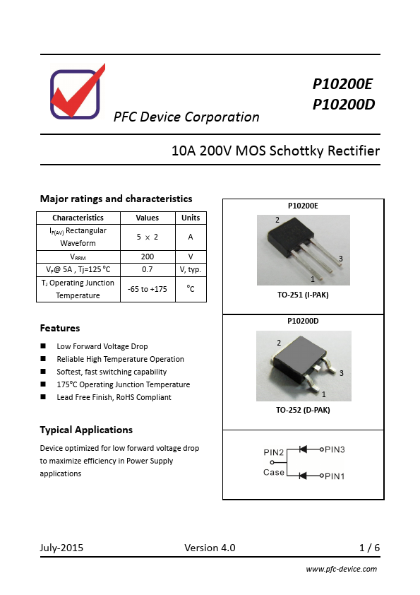 <?=P10200D?> डेटा पत्रक पीडीएफ