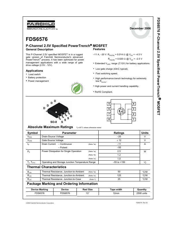 <?=FDS6576?> डेटा पत्रक पीडीएफ