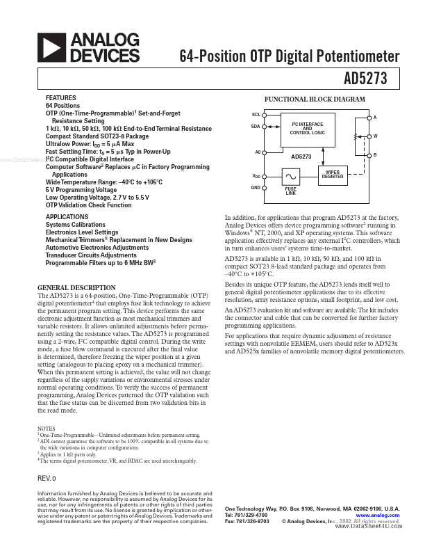 AD5273 Analog Devices