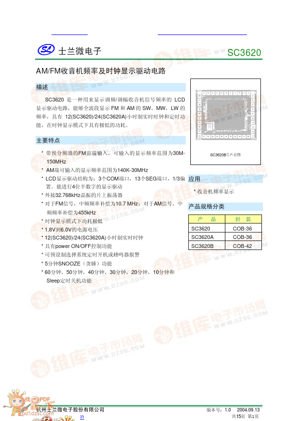 SC3620B Silan Semiconductors