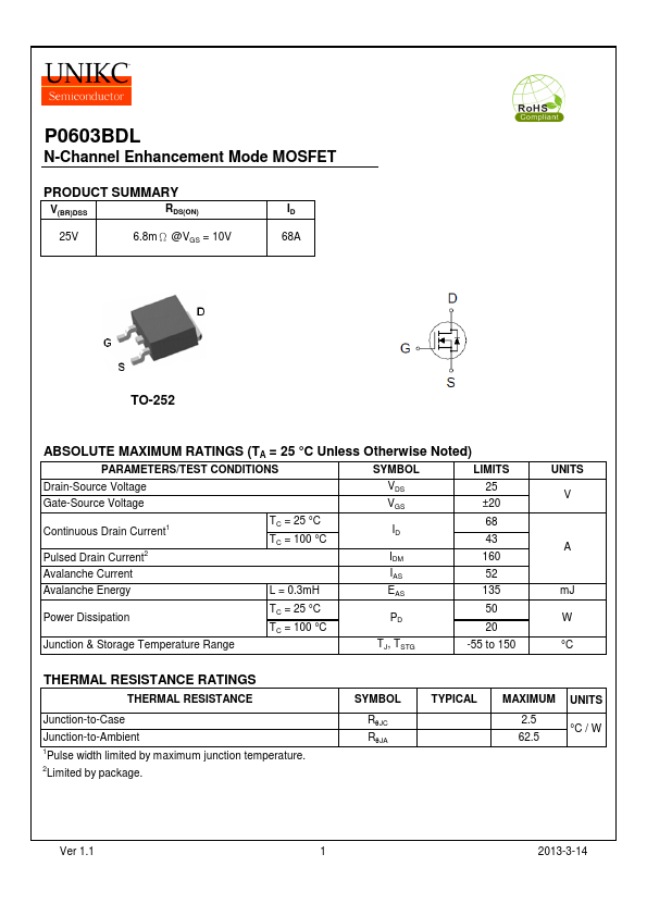 P0603BDL