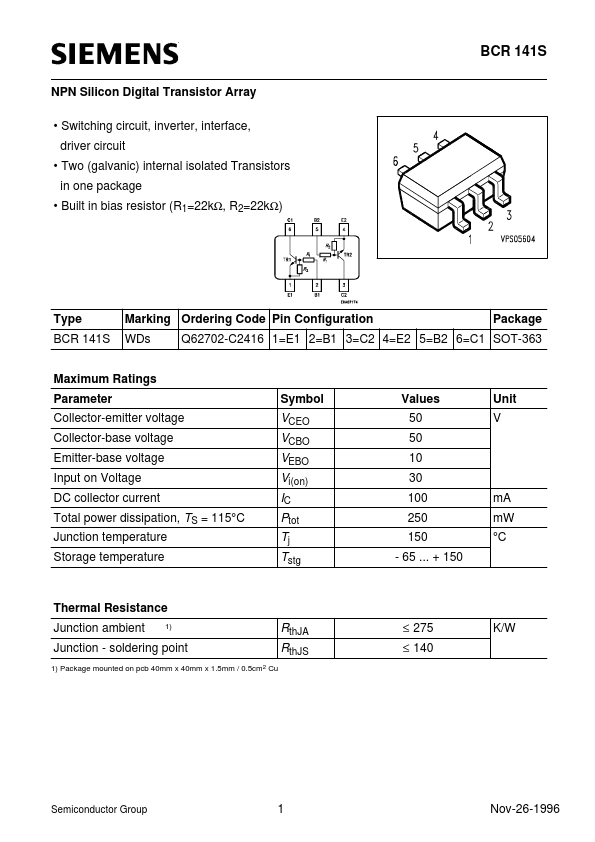 Q62702-C2416 Siemens Semiconductor Group