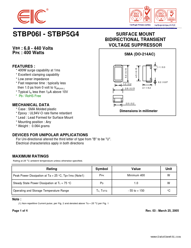 <?=STBP06I?> डेटा पत्रक पीडीएफ