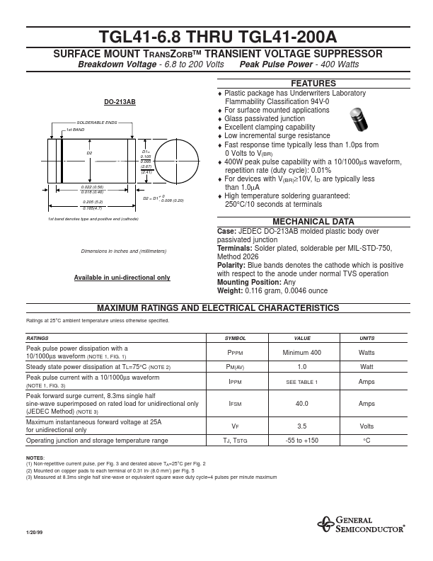 TGL41-110 General Semiconductor