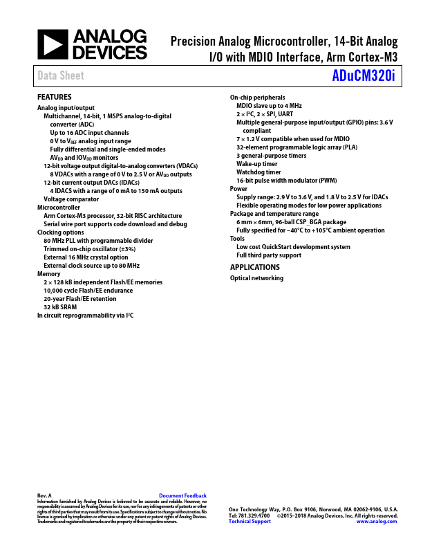 ADuCM320i Analog Devices