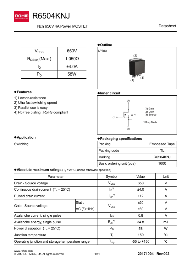 R6504KNJ ROHM