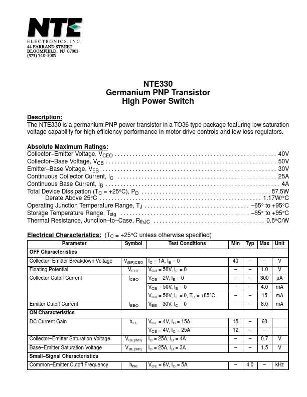 NTE330